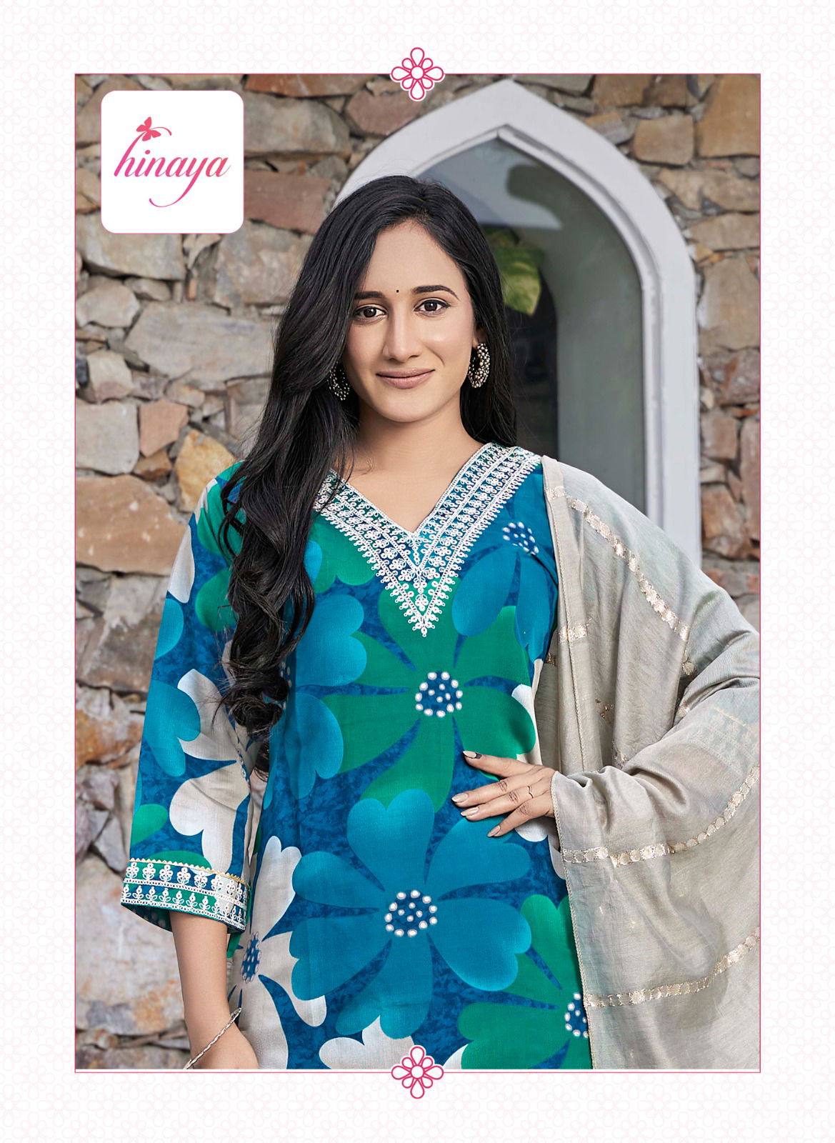 Resham 16 By Hinaya Modal Printed Kurti With Bottom Dupatta Wholesale Price In Surat